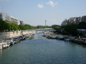 View down the Arsenal Marina