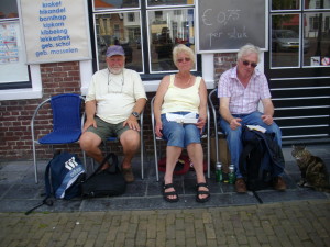 Outside a dutch chippy